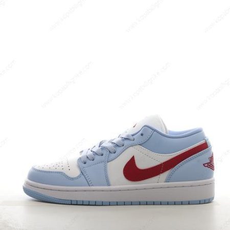 Herren/Dam Nike Air Jordan 1 Low ‘Blå Grå Vit Röd’ Skor DC0774-164