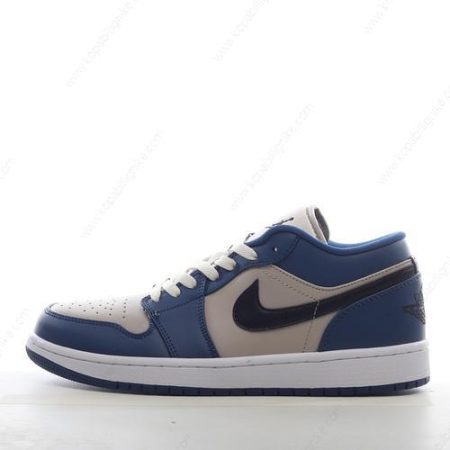 Herren/Dam Nike Air Jordan 1 Low ‘Blå Grå Vit’ Skor 553558-412