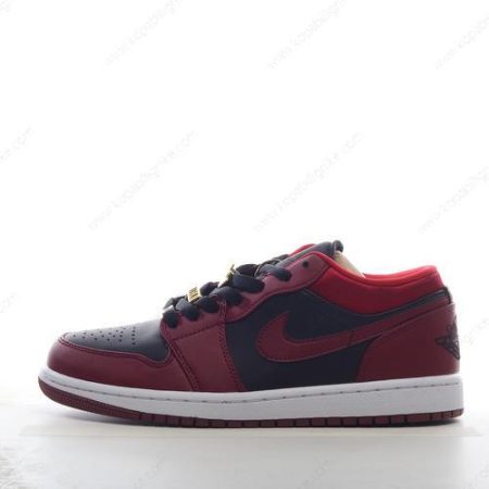 Herren/Dam Nike Air Jordan 1 Low ‘Röd Svart Vit’ Skor 553558-605
