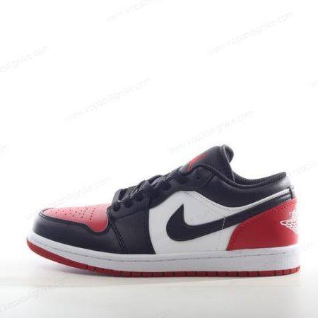 Herren/Dam Nike Air Jordan 1 Low ‘Röd Vit Svart’ Skor 553558-612