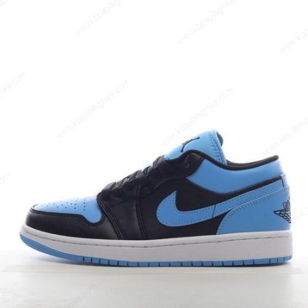 Herren/Dam Nike Air Jordan 1 Low ‘Svart Blå Vit’ Skor 553558-041