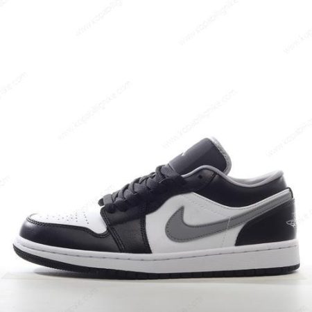 Herren/Dam Nike Air Jordan 1 Low ‘Svart Grå Vit’ Skor 553558-040