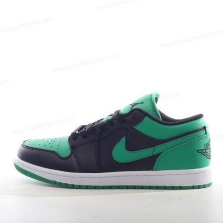 Herren/Dam Nike Air Jordan 1 Low ‘Svart Grön Vit’ Skor 553560-065