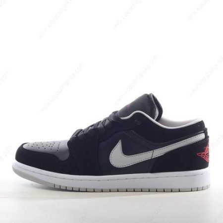 Herren/Dam Nike Air Jordan 1 Low ‘Svart Röd Grå Vit’ Skor 553558-032