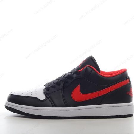 Herren/Dam Nike Air Jordan 1 Low ‘Svart Röd Vit’ Skor 553558-063