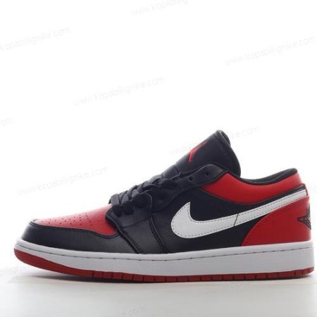 Herren/Dam Nike Air Jordan 1 Low ‘Svart Vit Röd’ Skor 553560-066