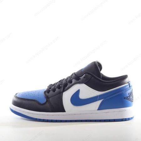 Herren/Dam Nike Air Jordan 1 Low ‘Svart Vit Royal Blue’ Skor 553558-140