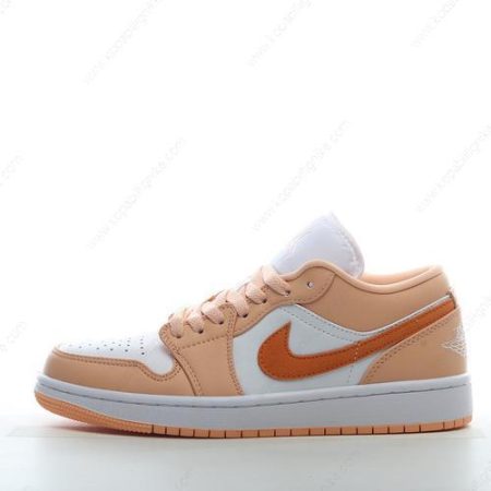 Herren/Dam Nike Air Jordan 1 Low ‘Vit Orange’ Skor DC0774-801