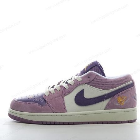 Herren/Dam Nike Air Jordan 1 Low ‘Vit Rosa Lila’ Skor DR8057-500