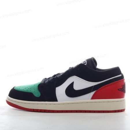 Herren/Dam Nike Air Jordan 1 Low ‘Vit Svart Röd Grön’ Skor FQ6703-100