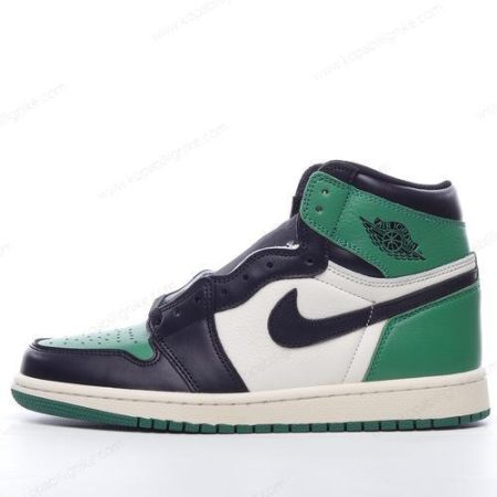 Herren/Dam Nike Air Jordan 1 Retro High ‘Svart Grön’ Skor 555088-302