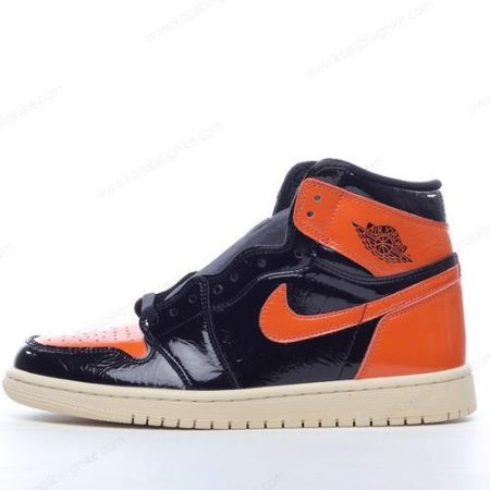 Herren/Dam Nike Air Jordan 1 Retro High ‘Svart Orange’ Skor 555088-028
