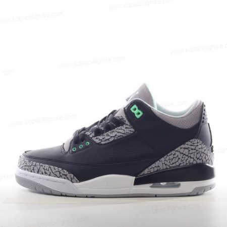 Herren/Dam Nike Air Jordan 3 Retro ‘Svart Grön Vit’ Skor CT8532-031