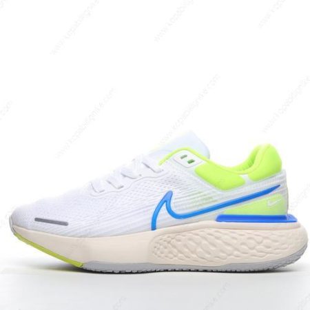 Herren/Dam Nike Air ZoomX Invincible Run Flyknit ‘Vit Blå Grön’ Skor CT2228-101