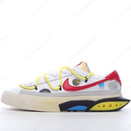 Herren/Dam Nike Blazer Low x Off-White ‘Vit Röd’ Skor DH7863-100