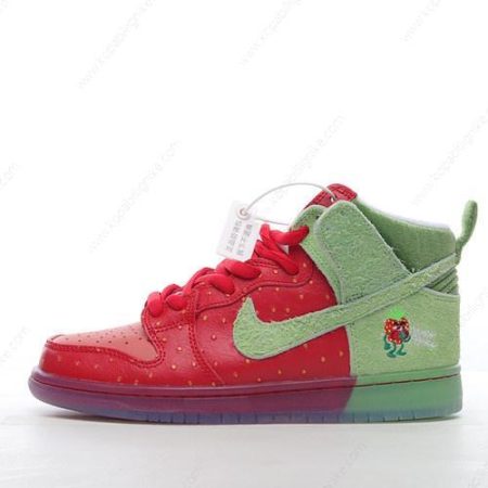 Herren/Dam Nike SB Dunk High ‘Grön Röd’ Skor CW7093-600